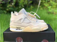 Load image into Gallery viewer, Air Jordan 4 Off-White &quot;Sail&quot;
