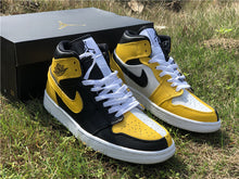 Load image into Gallery viewer, Air Jordan 1 mid yellow &amp; black
